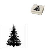 Pijnboom, evergroene boom, kerstboom rubberstempel (Gestempeld)