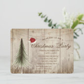 Pijnboom, houtextuur kerst in porties kaart (Staand voorkant)