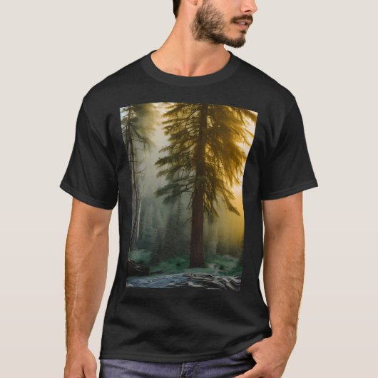 Pijnboom in het bos t-shirt (Voorkant)