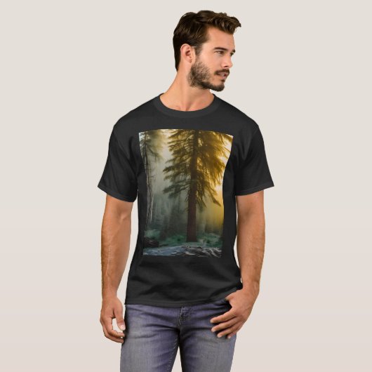 Pijnboom in het bos t-shirt (Voorkant volledig)
