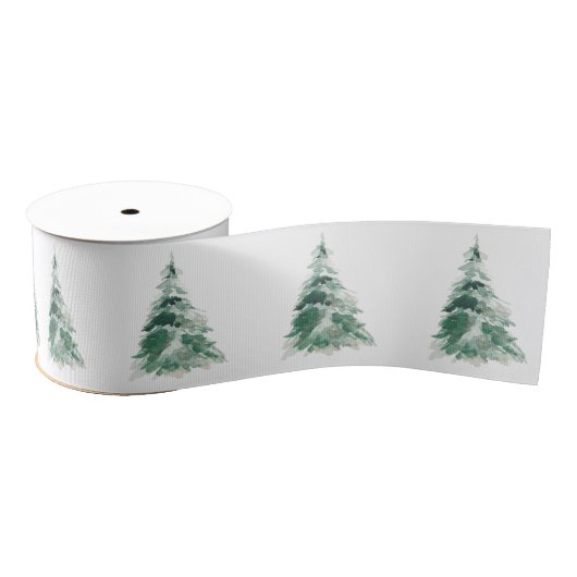 Pijnboom Kerstmis wintervakantie Grosgrain Lint (Spoel)