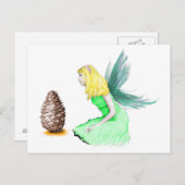 Pijnboom Melk met pijnboomkuit Briefkaart (Voorkant / Achterkant)