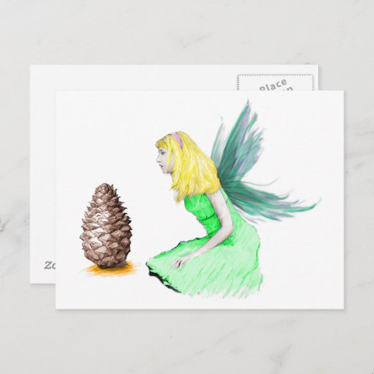 Pijnboom Melk met pijnboomkuit Briefkaart (Voorkant / Achterkant)