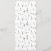 Pijnboom met flauwte en kerstbruiloft menu (Achterkant)