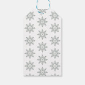 Pijnboom met kegels, winterbessen, wattenstaafjes cadeaulabel (Achterkant)