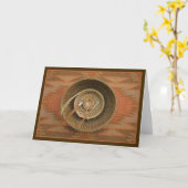 Pijnboom-naald het Wenskaart van de Mandenmakerij Kaart (Gele Bloem)