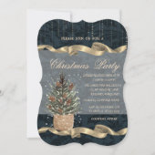 Pijnboom, pine-kegels, sneeuwkerst kaart (Voorkant)