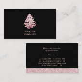 Pijnboom Sparkling Roze Visitekaartje (Voorkant / Achterkant)