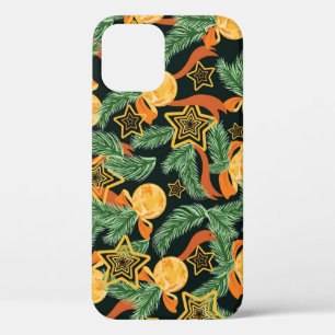 Pijnboombladeren, sterren: feestelijk patroon Case-Mate iPhone case