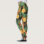 Pijnboombladeren, sterren: feestelijk patroon leggings (Links)
