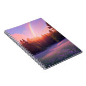 Pijnboombos bij zonsondergang notitieboek (Rechterzijde)