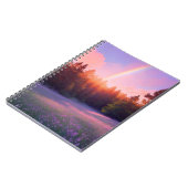 Pijnboombos bij zonsondergang notitieboek (Linkerzijde)