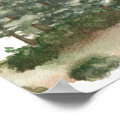 Pijnboombos Bosbossen Zitkaart Poster (Hoek)