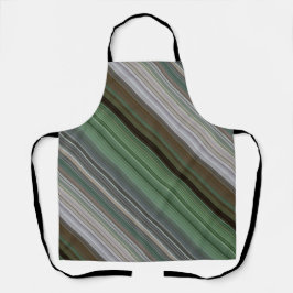 Pijnboombos Bruin en Groene Streep Schort