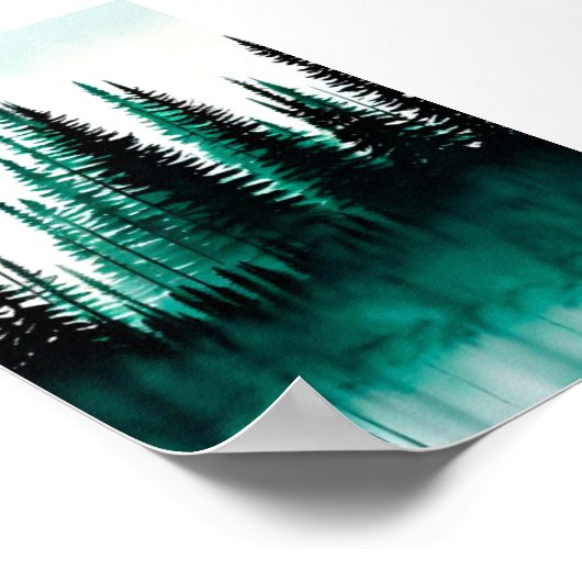 Pijnboombos Poster (Hoek)