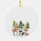 Pijnboombos We verwachten ouderschapsversiering Keramisch Ornament (Achterkant)