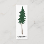 Pijnboomgaard Eenvoudige minimale unieke Natuur bo Mini Visitekaartje (Voorkant)