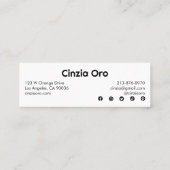 Pijnboomgaard Eenvoudige minimale unieke Natuur bo Mini Visitekaartje (Achterkant)