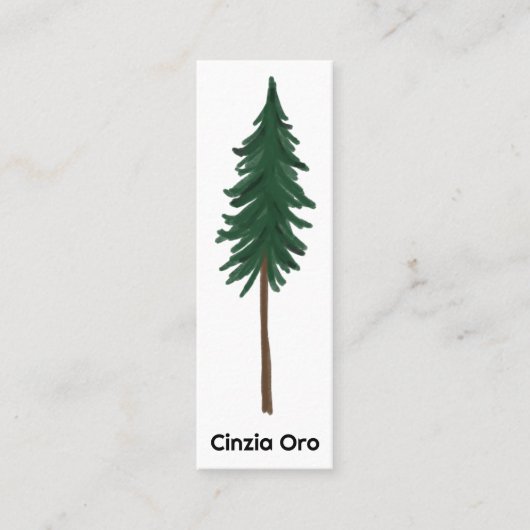 Pijnboomgaard Eenvoudige minimale unieke Natuur bo Mini Visitekaartje (Voorkant)