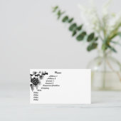 Pijnboomgaarden Visitekaartje met buisjes en sneeu (Staand voorkant)