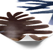 Pijnboomkegels en -vertakkingen | Waterverf Winter Perfect Poster (Hoek)