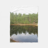 Pijnboomreflectie-meer Fleece Deken (Voorkant)