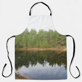 Pijnboomreflectie-meer Schort