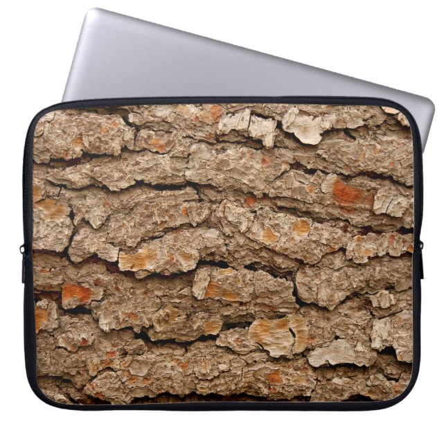 Pijnboomschors Laptop Sleeve (Voorkant)