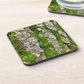 Pijnboomschors met moss bier onderzetter (Linkerzijde)
