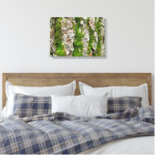 Pijnboomschors met moss canvas afdruk (Insitu (Slaapkamer))