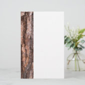 Pijnboomschors, textuur briefpapier (Staand voorkant)