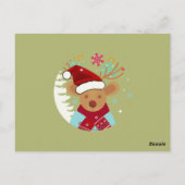 pijnboomsneeuw voor de fijne kerst briefkaart (Achterkant)