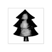 Pijnboomstam Bossen in de buitenste Camping Hiking Rubberstempel (Afrduk)