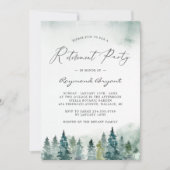 Pijnboomstam winterbos kaart (Voorkant)