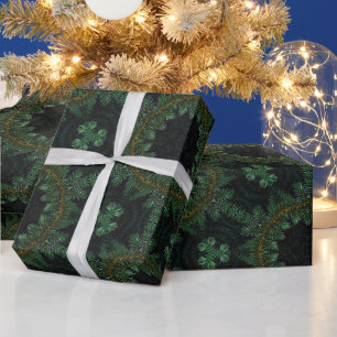 Pijnboomstructuurpatroon Cadeaupapier