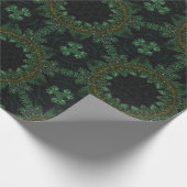 Pijnboomstructuurpatroon Cadeaupapier (Hoek)