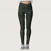 Pijnboomstructuurpatroon Leggings (Voorkant)