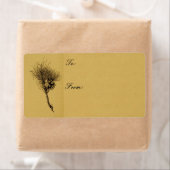 Pijnboomtak cadeau label (Insitu)
