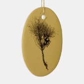 pijnboomtak keramisch ornament (Rechts)
