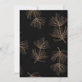 pijnboomtak | Winter Forest bruiloft uitnodiging (Achterkant)