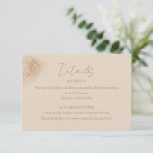 pijnboomtak | Winter Forest Trouwgegevens Informatiekaartje (Staand voorkant)