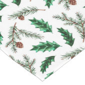 Pijnboomtakken patroon korte tafelloper (Hoek)