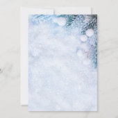 Pijnboomtakken, Verloving van sneeuwsnaarlichten Kaart (Achterkant)