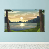 Pijnbos Canvas Afdruk (Insitu (Houten vloer))