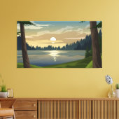 Pijnbos Canvas Afdruk (Insitu (Woonkamer))