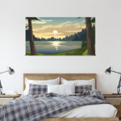 Pijnbos Canvas Afdruk (Insitu (Slaapkamer))