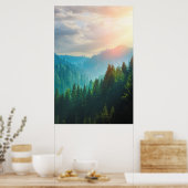 Pijnbos in de Dolomites, Italië Poster (Keuken)