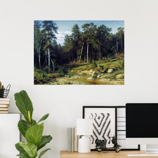 Pijnbos in de provincie Viatka Poster (Thuiskantoor)