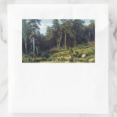 Pijnbos in de provincie Viatka Rechthoekige Sticker (Tas)