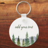 Pijnbos op maat sleutelhanger (Voorkant)